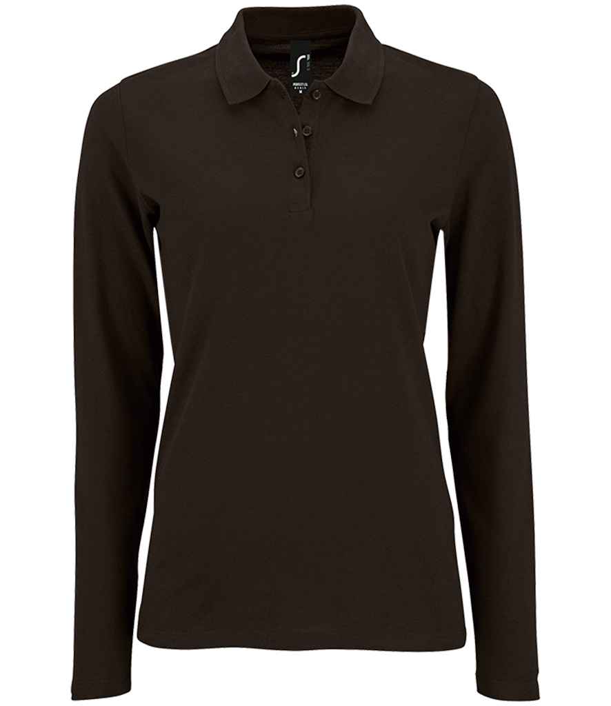 Long sleeve womens polo shirts sale